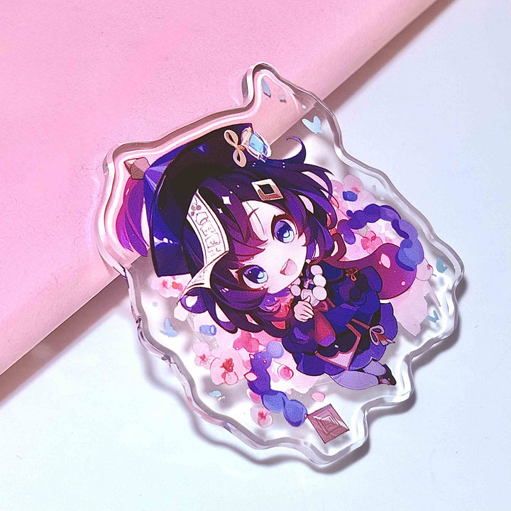 Custom Clear Anime Acrylic Personalized Phone Grip Round Phone Holder